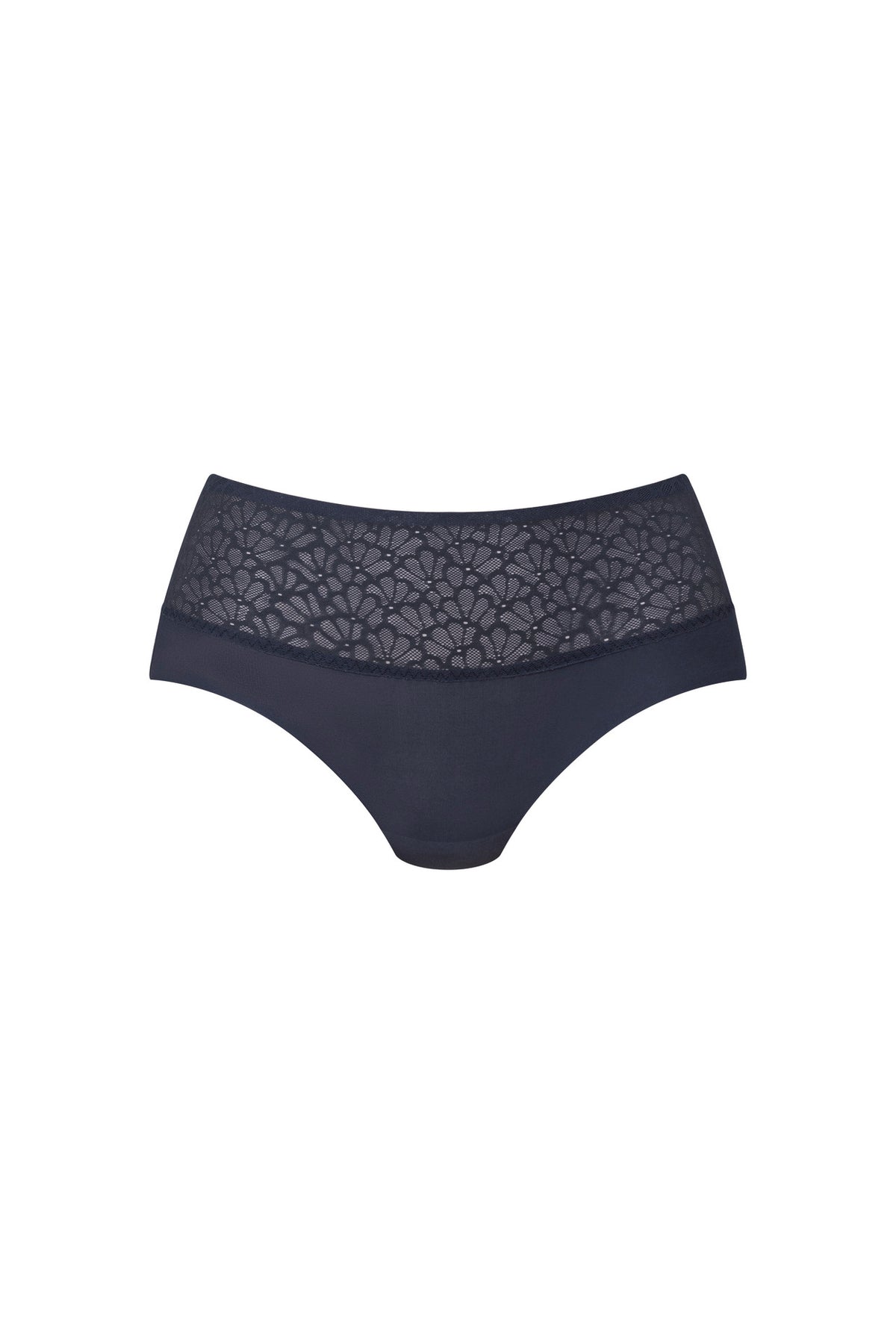 Anita - Essential Smart - 1903 - slip a vita alta con pizzo floreale e finiture termosaldate