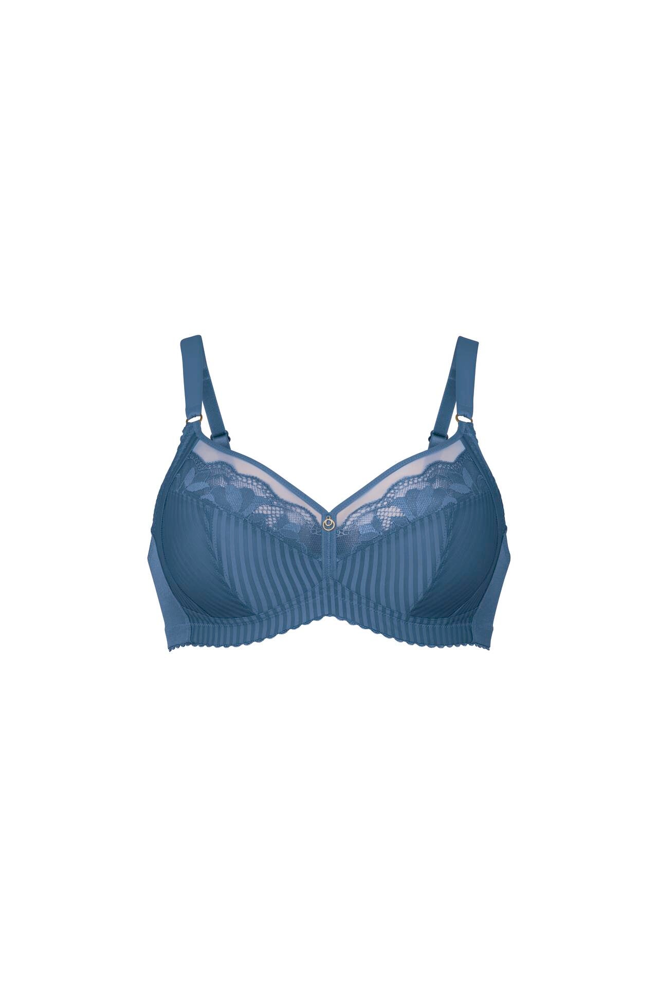ROSAFAIA - SITA - 5266 - Reggiseno senza ferretto, pizzo e righe