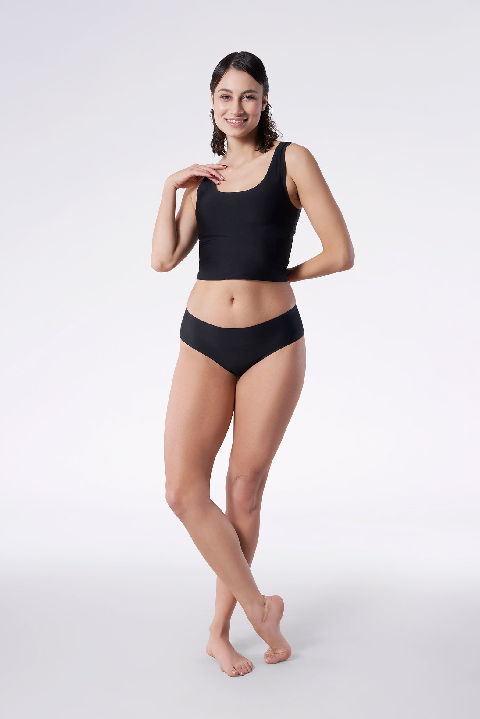 JULIMEX - CLASSIC CHEEKIE - Slip midi in pizzo e cuciture termosaldate