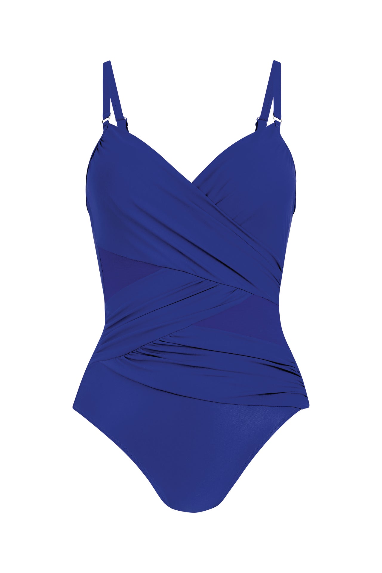 ANITA - 7400 - Style Jinelle Costume intero con coppa rigida, ferretto e drappeggio sull'addome