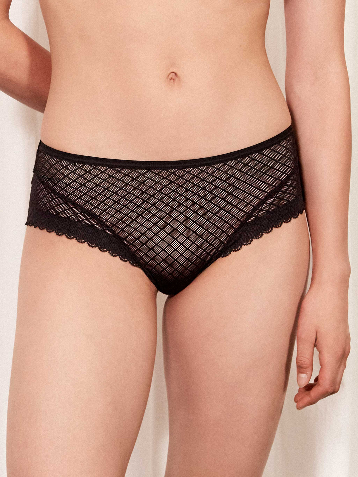 Gisela - Slip - 10101 - Slip da donna impreziosito da particolare pizzo a motivo geometrico romboidale