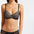 GISELA - MILLERIGHE - 1/0372 - Reggiseno con ferretto e coppa rigida, in microfibra