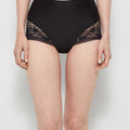 GISELA- 1/10020B Mutandina Donna in pizzo a vita alta effetto perizoma