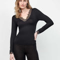 GISELA 1/10063T - Maglia Termica manica lunga con pizzo in Lana