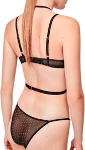 GISELA - Moda 10035 - Completo reggiseno push up con imbracatura e tanga