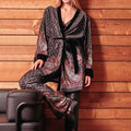 GISELA- 2/20323 -Vestaglia/Kimono donna con stampa orientale e pois