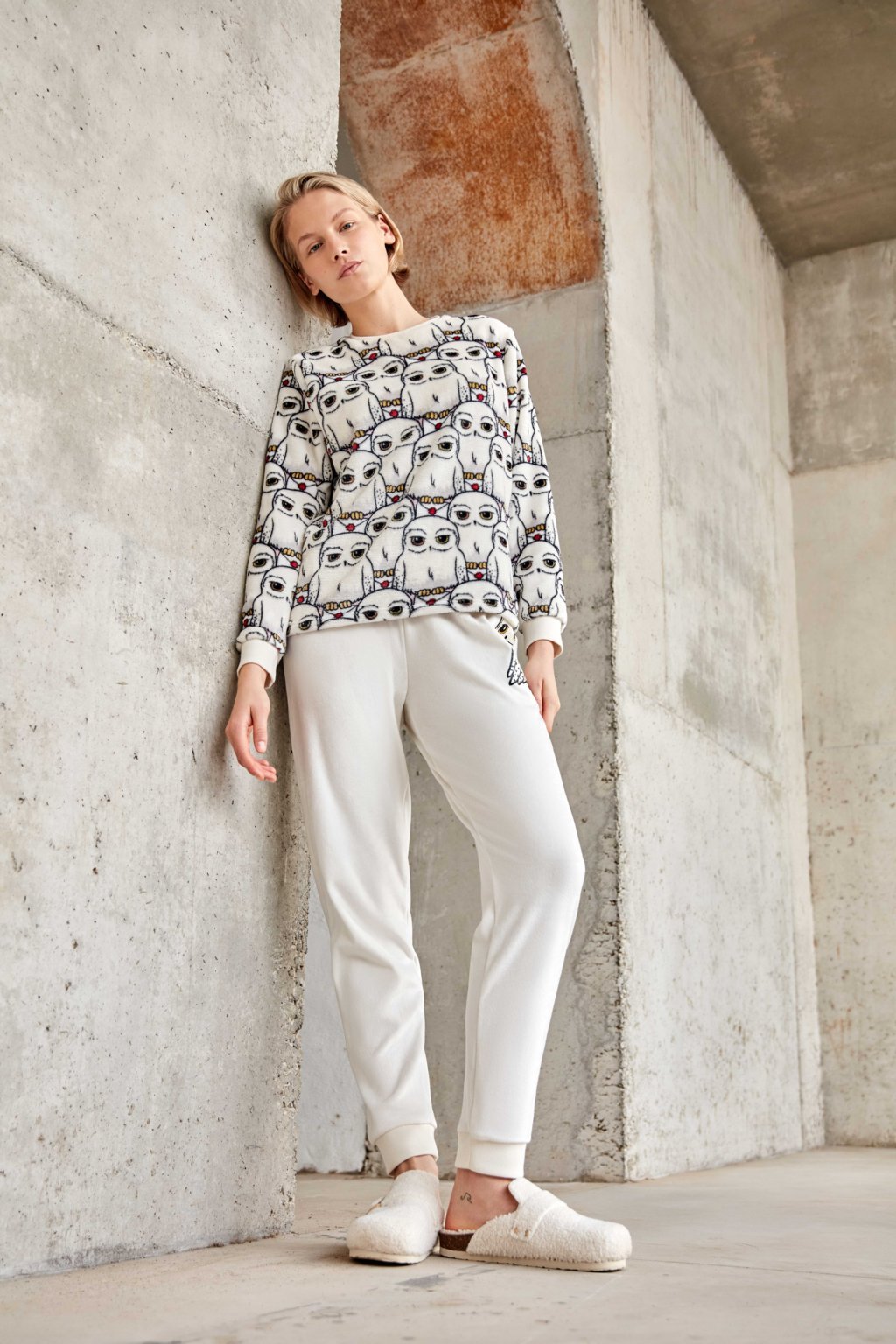 GISELA - 2/20356S - Pigiama Harry Potter in pile, pantalone con coulisse