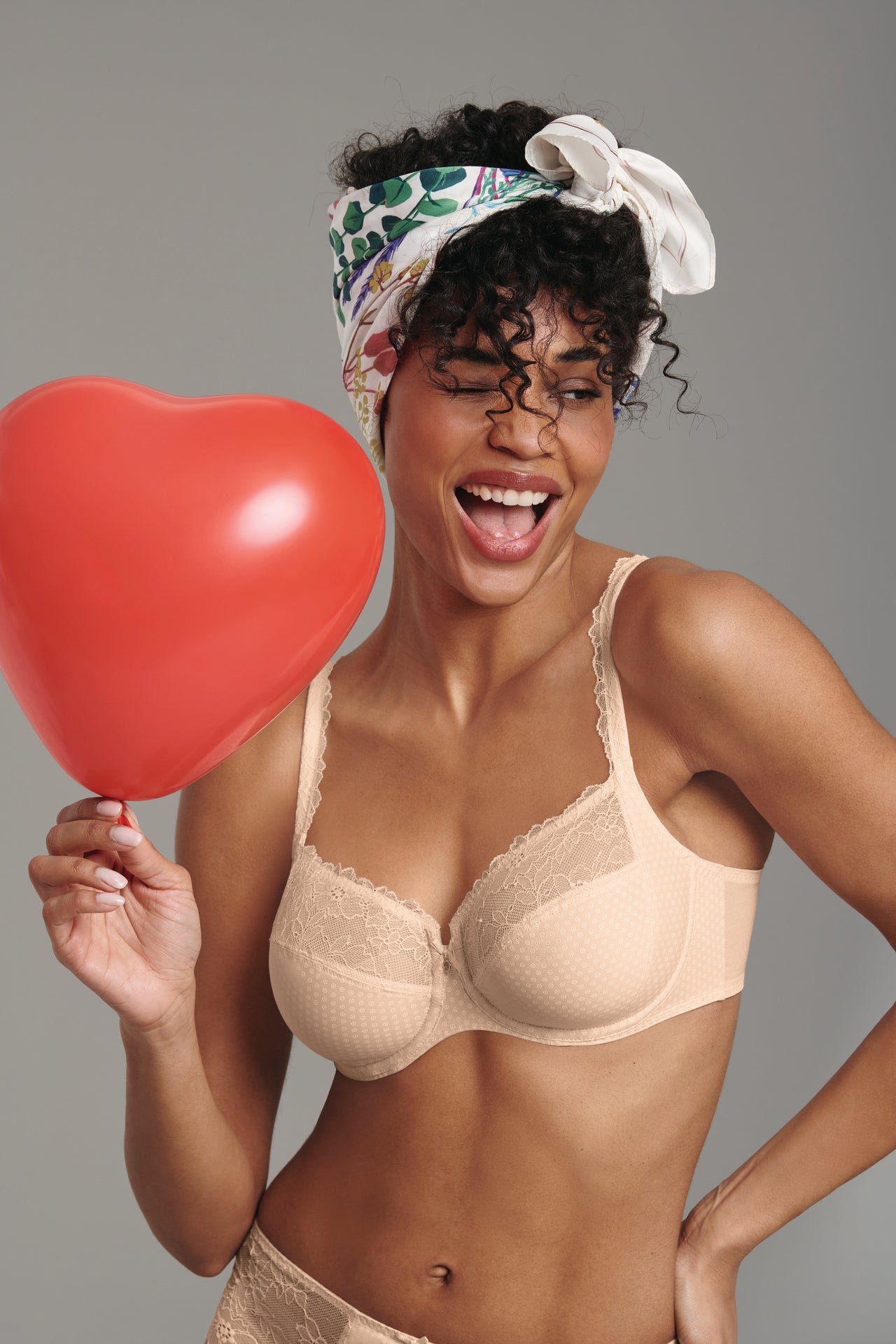 ROSA FAIA - ELOISE - 1394 - Brasiliana con pizzo e pois