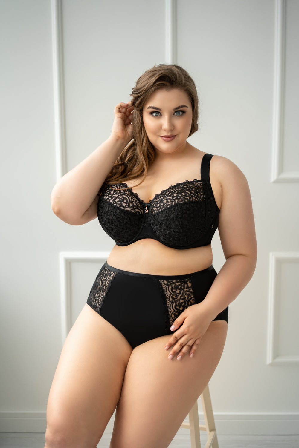 KRIS LINE - Reggiseno Betty  1103 - Soft Full Cup con pizzo e ferretto