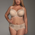 KRIS LINE - Reggiseno Betty Semisoft 1201 - con coppa, ferretto e pizzo per seni generosi