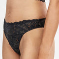 Gisela - Slip - 10189 - slip da donna con pizzo smerlato e dettagli in velluto