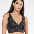Gisela - Reggiseno Bralette - 10189 - con raffinati inserti in velluto coppa e ferretto (Copia)